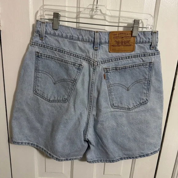 Vintage Levi's Blue Jorts Orange Tag 36920 'Regular Fit' Mom Shorts Size 14 - Picture 3 of 8